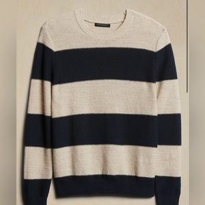 banana republic linen blend crewneck